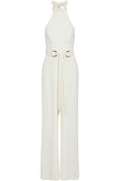 RRP€720 ZIMMERMANN Crepe Jumpsuit Size AU3 US10 L Wide Leg Belted Halterneck gallery photo number 3