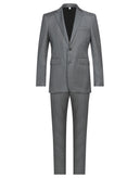 RRP €1890 BURBERRY Wool Suit IT50 US40 L Fully Lined Padded Shoulders Flat Front gallery photo number 3