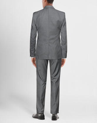 RRP€1890 BURBERRY Wool Suit IT50 US40 L Grey Lined Single-Breasted Notch Lapel gallery photo number 2