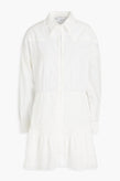 RRP€513 IRO Mini Shirt Dress FR36 US4 UK8 S Silk Blend Embroidered Gathered gallery photo number 3
