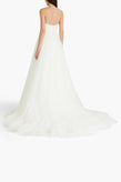 RRP€1670 THEIA Wedding Gown US8 UK12 IT44 L Layered Tulle Trail Back Strappy gallery photo number 2