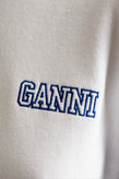 RRP€188 GANNI Pullover Hoodie Size S/M Embroidered Logo Two Tone Split Hem gallery photo number 4