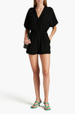 RRP€229 MAJE Isao Playsuit EU40 US8 UK12 L Dotted Lace Trim Wrap Effect V-Neck gallery photo number 1