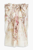 RRP€1700 ZIMMERMANN Silk & Linen Dancer Laced Mini Dress US4 AU0 XS Floral Beads gallery photo number 5