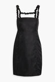 RRP€200 GANNI Mini Sheath Dress EU40 US10 UK14 XL Black Lined Strappy gallery photo number 3