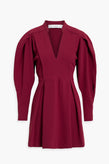 RRP€450 IRO Jiji A-Line Dress FR38 US6 UK10 M Pleated V-Neck Made in France gallery photo number 3