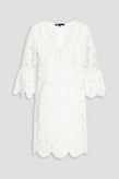 RRP€226 MAJE Crochet Mini Dress EU36 US4 UK8 S Lined Scalloped Trim Half Sleeve gallery photo number 3