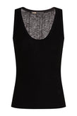 RRP€185 MAJE Tatin Vest Top Size 1 US4 S Wool Blend Black Lightweight Scoop Neck gallery photo number 5