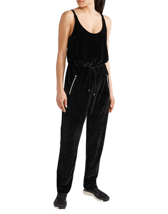 RRP €150 HEROINE SPORT Velour Jumpsuit Size M Drawstring Waist Made in USA gallery photo number 3