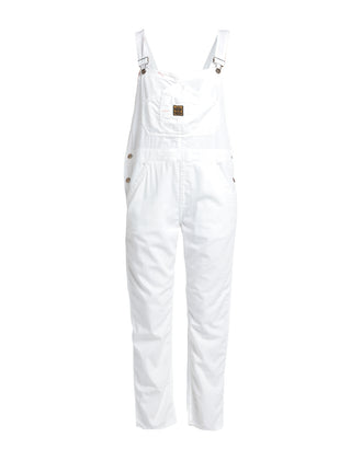 RRP €330 WASHINGTON DEE-CEE Denim Dungarees W26 Ivory Logo Loose Made in Italy gallery photo number 5