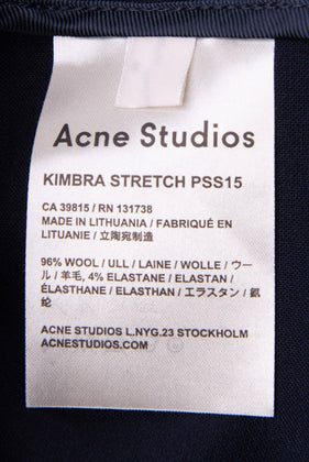 RRP €180 ACNE STUDIOS Pencil Skirt Size 34 XS Plain Colour Wool Blend Split Hem gallery photo number 5