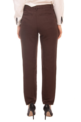 RRP€145 OTTOD'AME Tailored Trousers IT40 XS Linen Blend Made in Italy gallery photo number 3