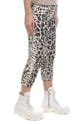 RRP €355 ERMANNO SCERVINO Capri Trousers Size IT 40 / XS-S Leopard Pattern gallery photo number 3