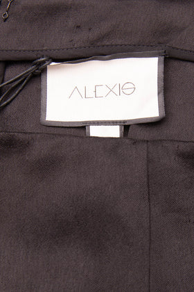 RRP €530 ALEXIS Satin Trousers Size S High Waist Flare Ruffle Asymmetric Cuffs gallery photo number 5