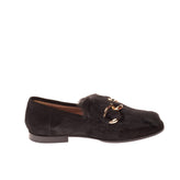 RRP €260 POLLINI Leather & Rabbit Fur Loafer Shoes US7.5 IT38 EU39 UK5 Chain gallery photo number 3
