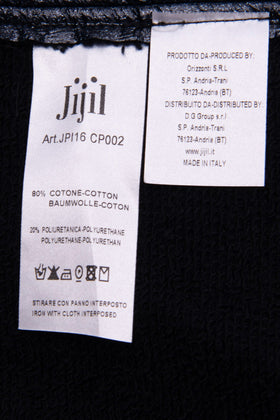 JIJIL Coated Jacket Size 40 / XS Glitter Wet Look Raw Edges One Popper Crew Neck gallery photo number 10