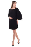 RRP €450 HALSTON HERITAGE Shift Dress Size 2 XS Embroidered Detail Flared Sleeve gallery photo number 2