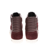 RRP €490 PIERRE BALMAIN Leather Sneakers US7 EU37 UK4 Padded Logo High Top gallery photo number 5