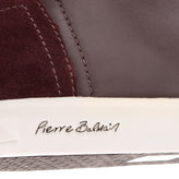 RRP €490 PIERRE BALMAIN Leather Sneakers US7 EU37 UK4 Padded Logo High Top gallery photo number 7