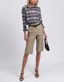 RRP €450 N 21 Capri Trousers Size US 2 EU 38 / XS Gingham Zip Fly Made in Italy gallery photo number 3