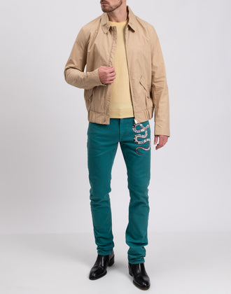 RRP €180 8 Blouson Jacket Size 56 / 3XL Beige Lightweight Full Zip Collared gallery photo number 2