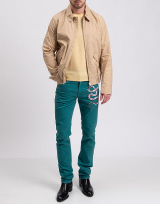 RRP €180 8 Blouson Jacket Size 56 / 3XL Beige Lightweight Full Zip Collared