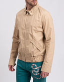 RRP €180 8 Blouson Jacket Size 56 / 3XL Beige Lightweight Full Zip Collared gallery photo number 5