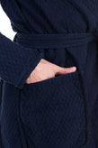 RRP €510 RAG & BONE Montana Coat Size M Indigo Dye Stitched Exposed Seams Tie gallery photo number 6