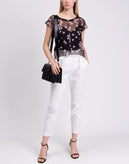 RRP €660 MARNI Silk Top Blouse Size 42 / L Floral See Through Made in Portugal gallery photo number 2