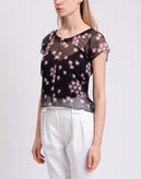 RRP €660 MARNI Silk Top Blouse Size 42 / L Floral See Through Made in Portugal gallery photo number 6