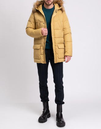 RRP €275 8 Down Quilted Parka Jacket Size 50 Faux Fur Trim gallery photo number 2