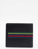 RRP €110 PAUL SMITH Leather Bifold Wallet Striped Trim Card Pockets gallery photo number 4