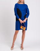 RRP €500 PIAZZA SEMPIONE Shift Dress Size IT 40 / XS Wool Blend Colour Block gallery photo number 1