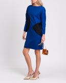 RRP €500 PIAZZA SEMPIONE Shift Dress Size IT 40 / XS Wool Blend Colour Block gallery photo number 3