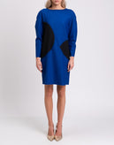RRP €500 PIAZZA SEMPIONE Shift Dress Size IT 40 / XS Wool Blend Colour Block gallery photo number 4