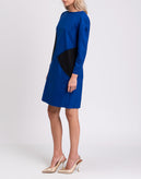 RRP €500 PIAZZA SEMPIONE Shift Dress Size IT 40 / XS Wool Blend Colour Block gallery photo number 5