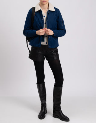 RRP€245 8 Jacket Size S Padded Sherpa Collar