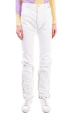 RRP €595 FAITH CONNEXION Jeans W27 Distressed Gusseted Cuffs Made in Italy gallery photo number 3