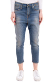RRP €440 R13 Drop Crotch Jeans W24 Faded Dirty Look Cropped Made in Italy gallery photo number 3