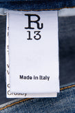 RRP €440 R13 Drop Crotch Jeans W24 Faded Dirty Look Cropped Made in Italy gallery photo number 8