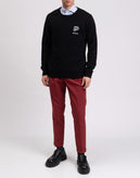 POPPRI Unisex Sweatshirt Size L Coated Logo Two Tone Crew Neck gallery photo number 2