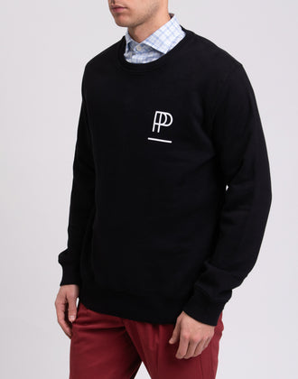 POPPRI Unisex Sweatshirt Size L Coated Logo Two Tone Crew Neck gallery photo number 5