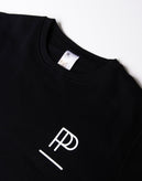 POPPRI Unisex Sweatshirt Size L Coated Logo Two Tone Crew Neck gallery photo number 7