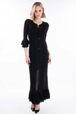 RRP €665 JUST CAVALLI Maxi Knitted Flounce Dress Size XS Lame Effect Lace Up gallery photo number 3