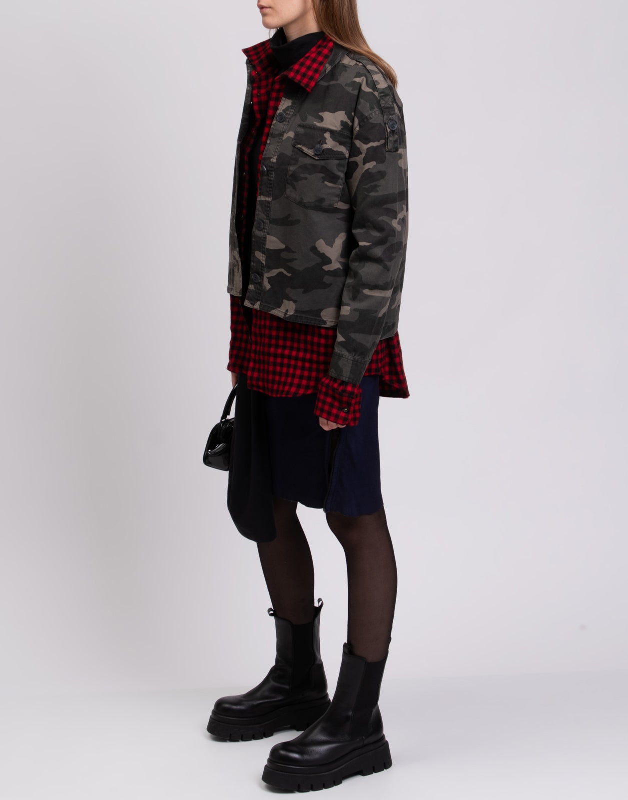 RRP €260 ATM ANTHONY THOMAS MELILLO Jacket Size S Camouflage Pattern Long Sleeve gallery main photo