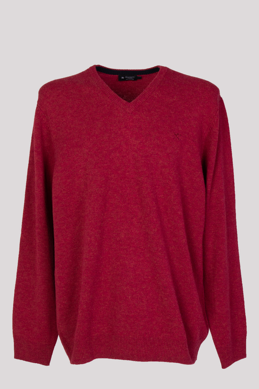 HACKETT Wool Jumper Size 3XL Thin Knit Embroidered Logo Long Sleeve RRP €255 gallery main photo