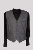 RRP €225 HACKETT Cashmere & Wool Tweed Waistcoat Size L Italian Yarn Melange gallery photo number 1