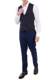 RRP €210 HACKETT Wool Waistcoat Size 38R / 48R / S Double-Breasted Pinstripe gallery photo number 2