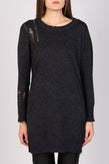 RRP €275 ENZA COSTA Cashmere & Wool Longline Jumper Size S HANDMADE Destroyed gallery photo number 2