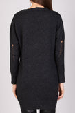 RRP €275 ENZA COSTA Cashmere & Wool Longline Jumper Size S HANDMADE Destroyed gallery photo number 4